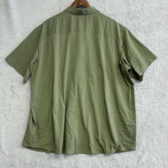 NWOT Columbia Men's XXL Short Sleeve Green Button up Shirt Outdoor - Picture 3 of 7